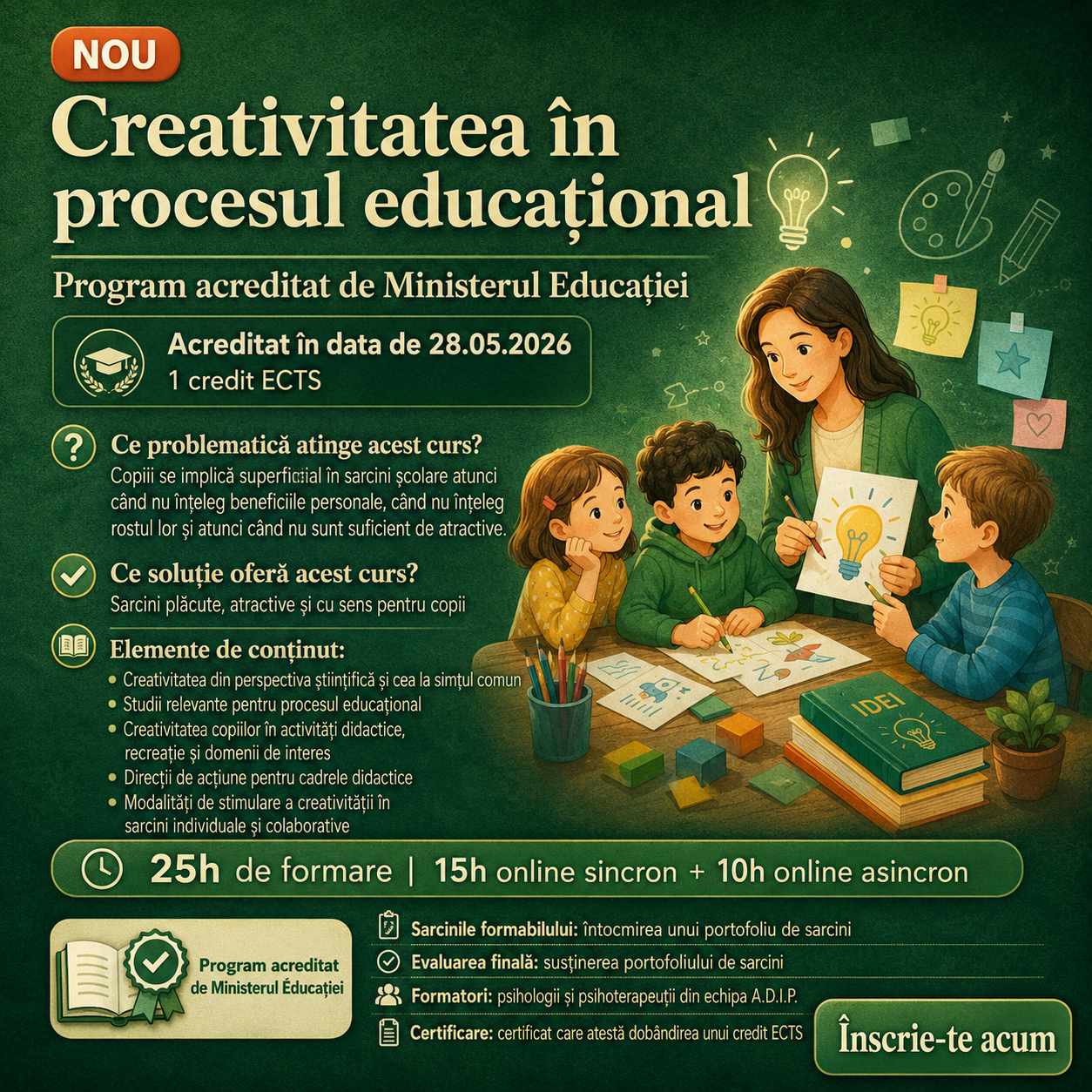 Creativitatea în procesul educațional