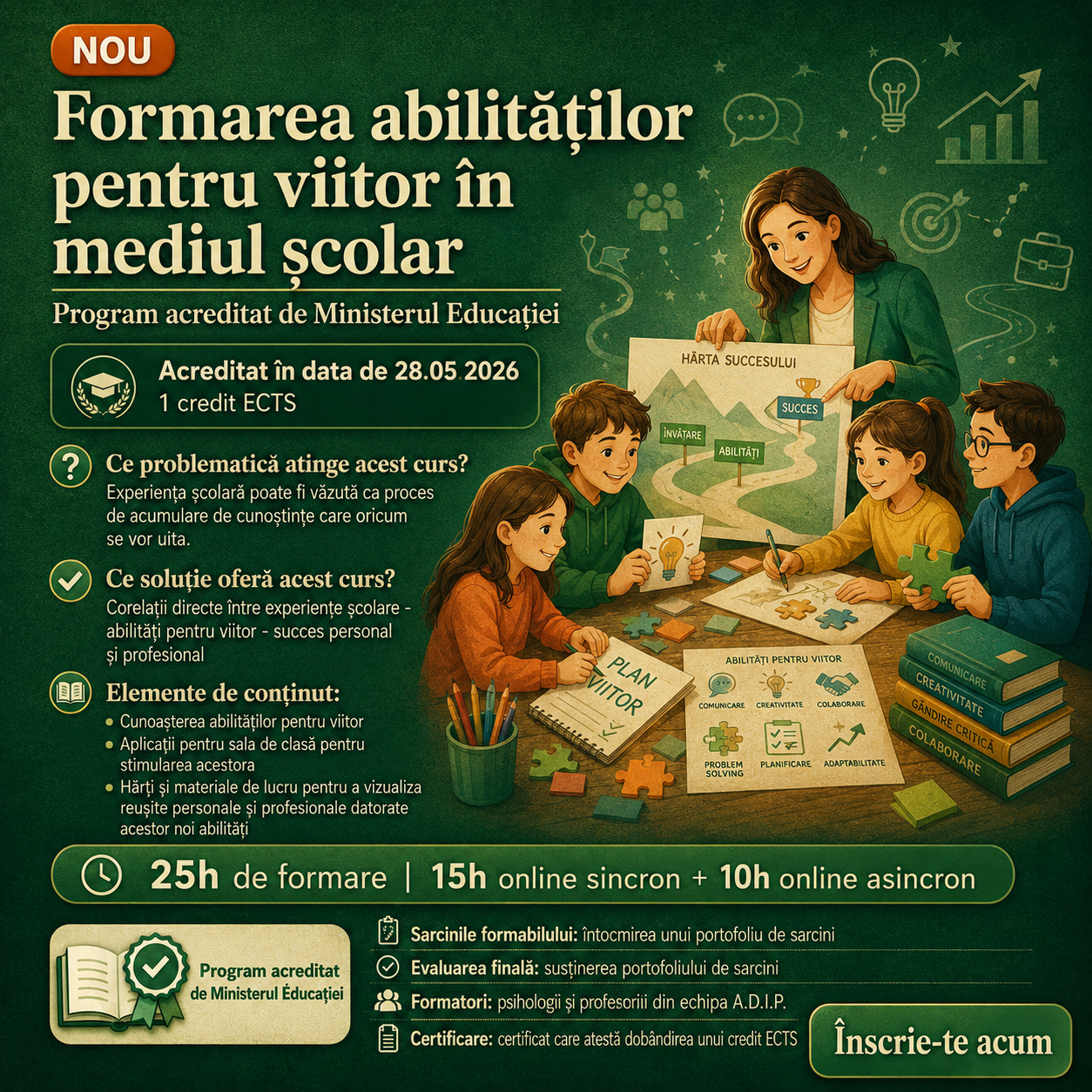 Formarea abilităților pentru viitor în mediul școlar
